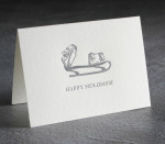 Happy Holiday Letterpress Card